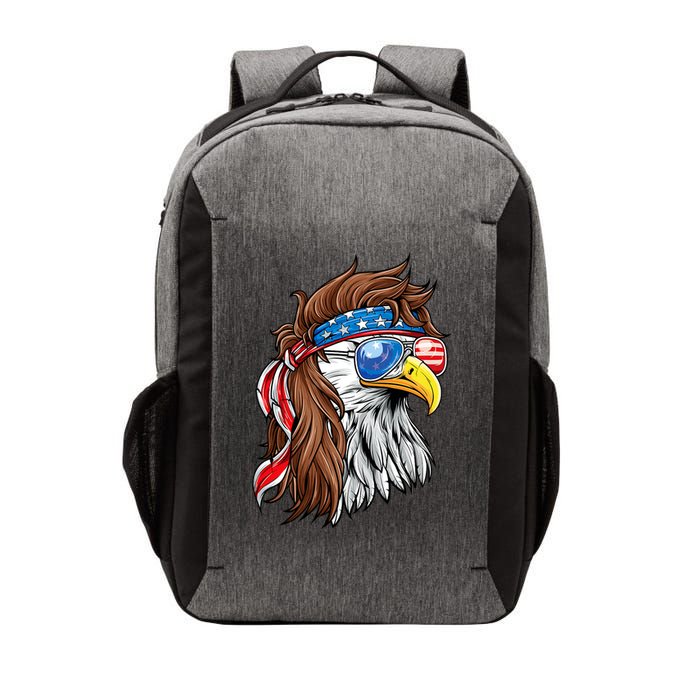 Patriotic Bald Eagle Mullet Usa American Flag 4th Of July Vector Backpack