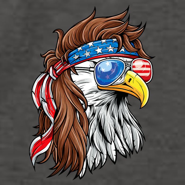 Patriotic Bald Eagle Mullet Usa American Flag 4th Of July Vector Backpack