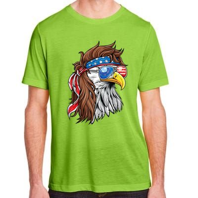 Patriotic Bald Eagle Mullet Usa American Flag 4th Of July Cool Gift Adult ChromaSoft Performance T-Shirt