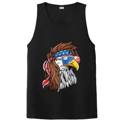 Patriotic Bald Eagle Mullet Usa American Flag 4th Of July Cool Gift PosiCharge Competitor Tank