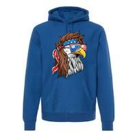 Patriotic Bald Eagle Mullet Usa American Flag 4th Of July Cool Gift Premium Hoodie