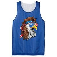 Patriotic Bald Eagle Mullet Usa American Flag 4th Of July Cool Gift Mesh Reversible Basketball Jersey Tank