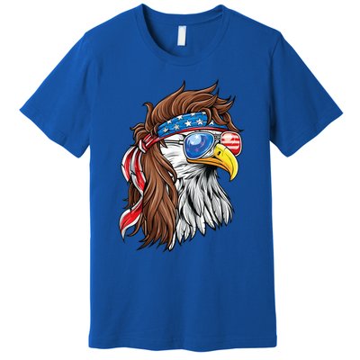 Patriotic Bald Eagle Mullet Usa American Flag 4th Of July Cool Gift Premium T-Shirt