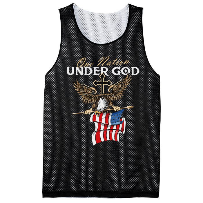 Patriotic Bald Eagle Usa American Flag 4th Of July Fourth Mesh Reversible Basketball Jersey Tank