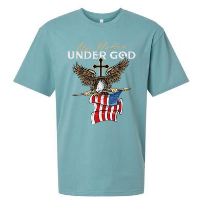 Patriotic Bald Eagle Usa American Flag 4th Of July Fourth Sueded Cloud Jersey T-Shirt