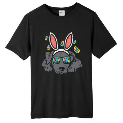 Pitbull Bunny Ears Glasses Easter Eggs Cute Dog Owner Lover Tall Fusion ChromaSoft Performance T-Shirt