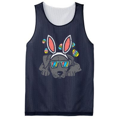 Pitbull Bunny Ears Glasses Easter Eggs Cute Dog Owner Lover Mesh Reversible Basketball Jersey Tank