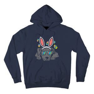 Pitbull Bunny Ears Glasses Easter Eggs Cute Dog Owner Lover Tall Hoodie