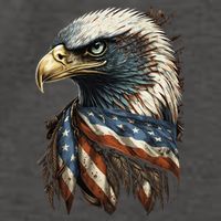 Patriotic Bald Eagle 4th Of JulyMen USA American Flag Vector Backpack