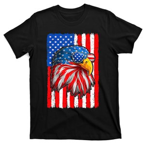 Patriotic Bald Eagle Shirts 4th Of July America Independence T-Shirt