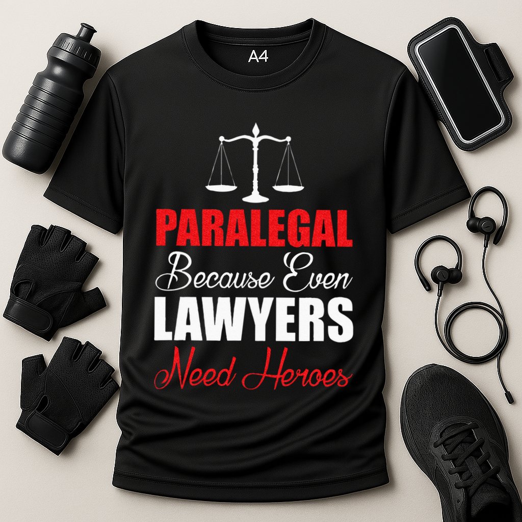 Paralegal Because Even Lawyers Need Heroes Performance Shirt