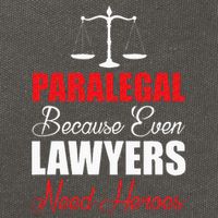 Paralegal Because Even Lawyers Need Heroes Cotton Canvas Backpack