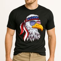 Patriotic Bald Eagle Mullet USA American Flag 4th Of July Cooling Performance Crew T-Shirt