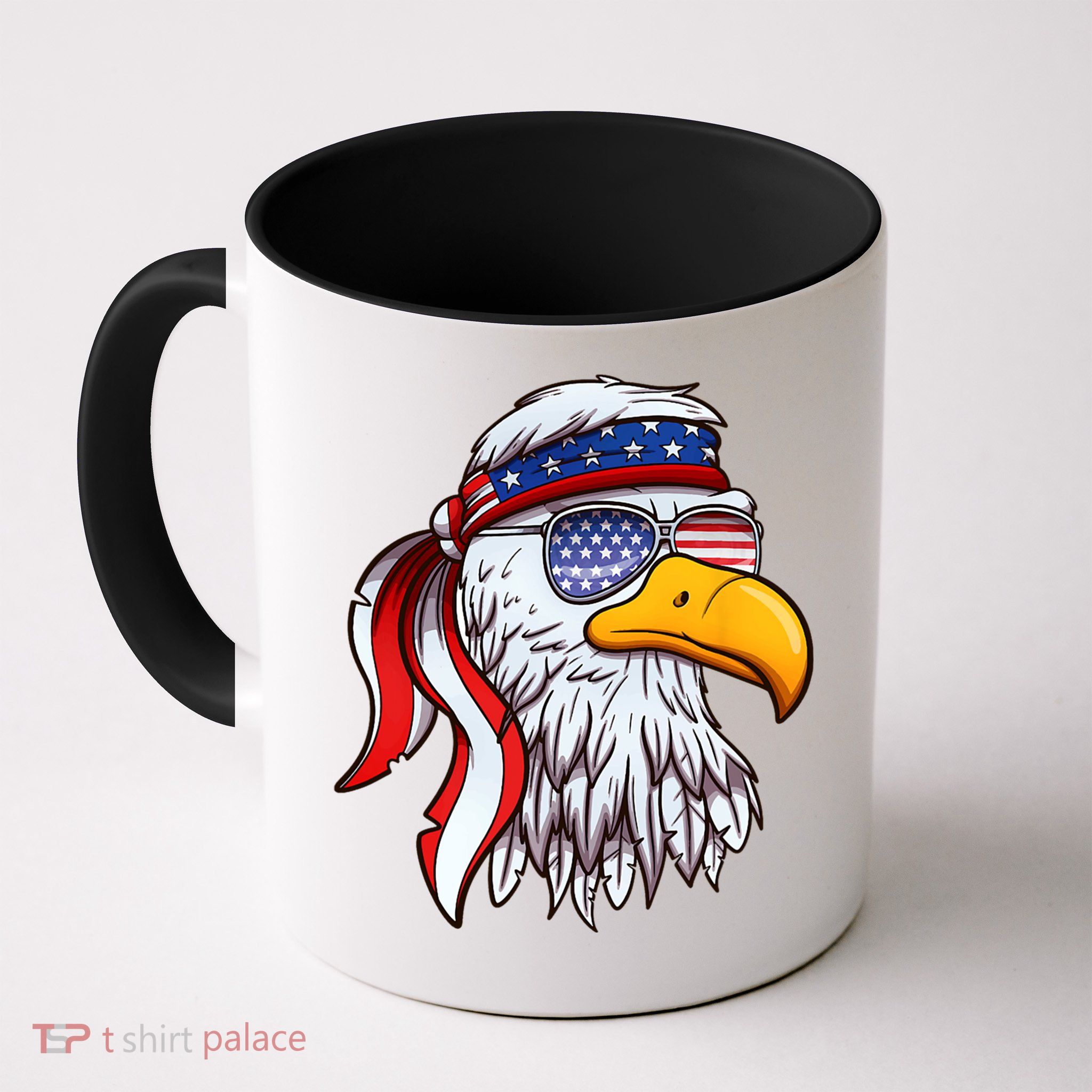 Patriotic Bald Eagle Mullet USA American Flag 4th Of July Mug