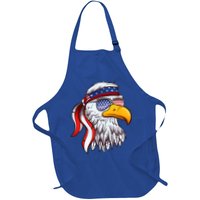 Patriotic Bald Eagle Mullet USA American Flag 4th Of July Apron