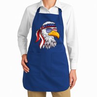 Patriotic Bald Eagle Mullet USA American Flag 4th Of July Apron