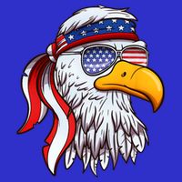 Patriotic Bald Eagle Mullet USA American Flag 4th Of July Apron