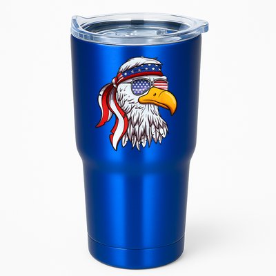 Patriotic Bald Eagle Mullet USA American Flag 4th Of July Tumbler