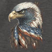 Patriotic Bald Eagle 4th Of July Usa American Flag Vector Backpack
