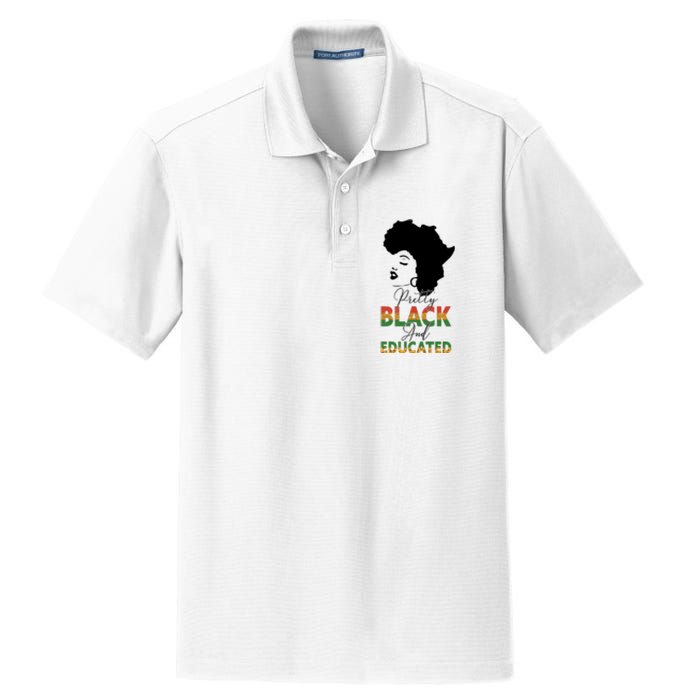 Pretty Black Educated Black History Women African Dry Zone Grid Polo