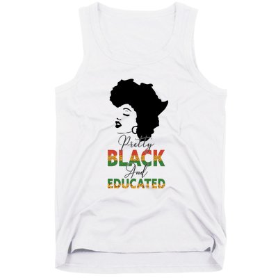 Pretty Black Educated Black History Women African Tank Top