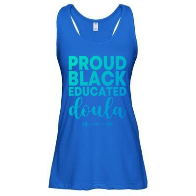 Proud Black Educated Doula Birth Doulas Newborn Labor Coach Gift Ladies Essential Flowy Tank