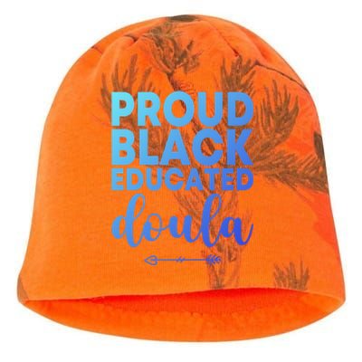 Proud Black Educated Doula Birth Doulas Newborn Labor Coach Gift Kati - Camo Knit Beanie