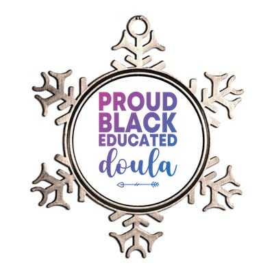 Proud Black Educated Doula Birth Doulas Newborn Labor Coach Gift Metallic Star Ornament