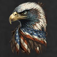 Patriotic Bald Eagle 4th Of July Men USA American Flag Adult Drive Performance Visor