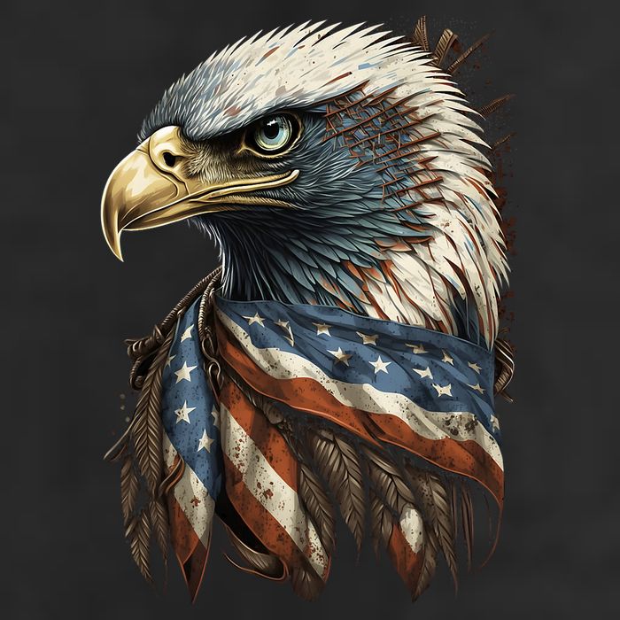Patriotic Bald Eagle 4th Of July Men USA American Flag Adult Drive Performance Visor