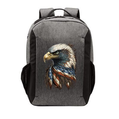 Patriotic Bald Eagle 4th Of July Men USA American Flag Vector Backpack