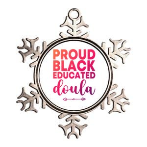 Proud Black Educated Doula Birth Doulas Newborn Labor Coach Gift Metallic Star Ornament