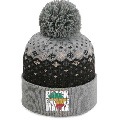 Pride Black Educators Matter Gift History Month Teacher The Baniff Cuffed Pom Beanie