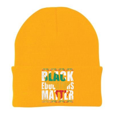 Pride Black Educators Matter Gift History Month Teacher Knit Cap Winter Beanie