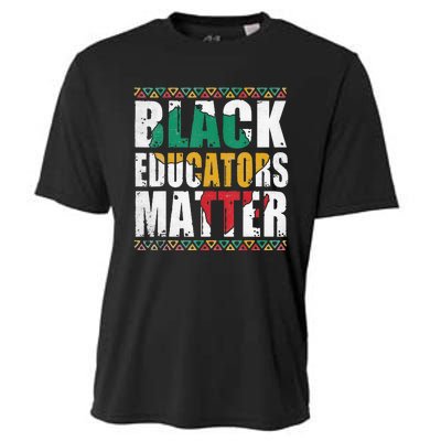 Pride Black Educators Matter Gift History Month Teacher Cooling Performance Crew T-Shirt