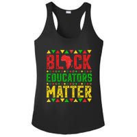 Pride Black Educators Matter Gift History Month Teacher Ladies PosiCharge Competitor Racerback Tank