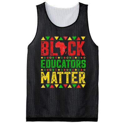 Pride Black Educators Matter Gift History Month Teacher Mesh Reversible Basketball Jersey Tank