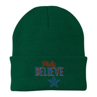 Philly Believe Expression Vintage Style Knit Cap Winter Beanie