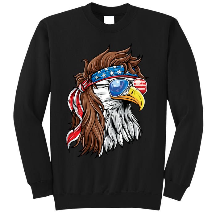 Patriotic Bald Eagle Mullet USA American Flag 4th Of July Sweatshirt