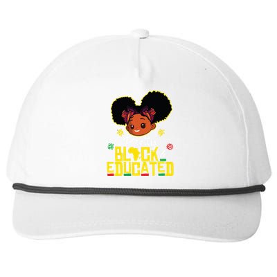 Pretty Black Educated Black History Girl African Snapback Five-Panel Rope Hat