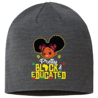 Pretty Black Educated Black History Girl African Sustainable Beanie