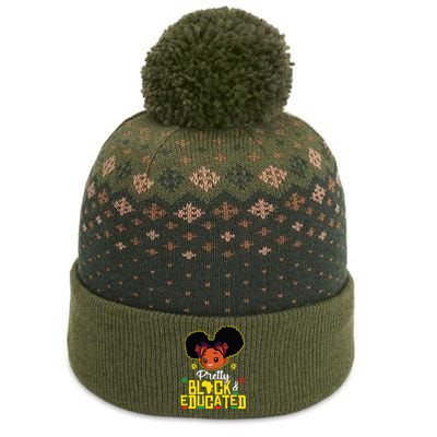 Pretty Black Educated Black History Girl African The Baniff Cuffed Pom Beanie