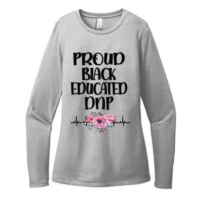 Proud Black Educated Doctor Of Nursing Practice Gift Womens CVC Long Sleeve Shirt