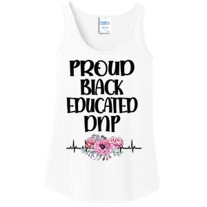 Proud Black Educated Doctor Of Nursing Practice Gift Ladies Essential Tank