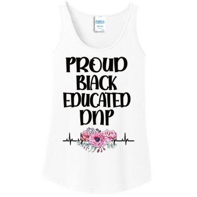 Proud Black Educated Doctor Of Nursing Practice Gift Ladies Essential Tank