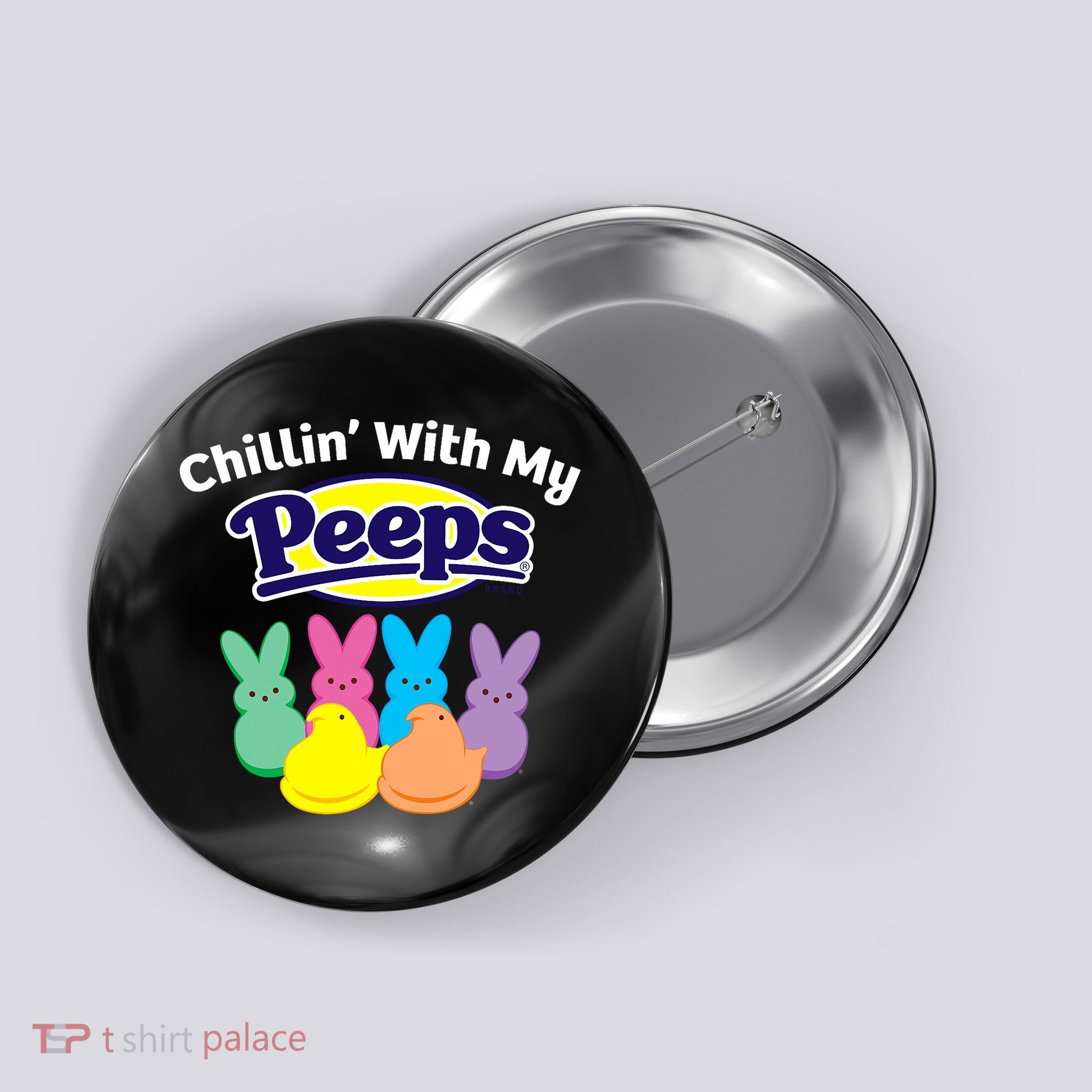 Peeps Black Easter Button