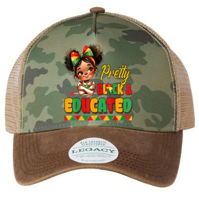 Pretty Black Educated Black History African Legacy Tie Dye Trucker Hat