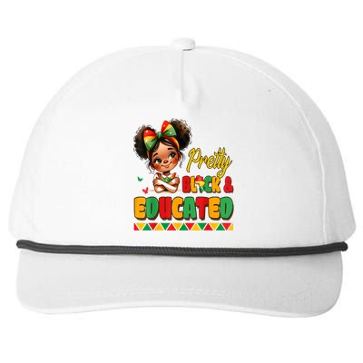 Pretty Black Educated Black History African Snapback Five-Panel Rope Hat