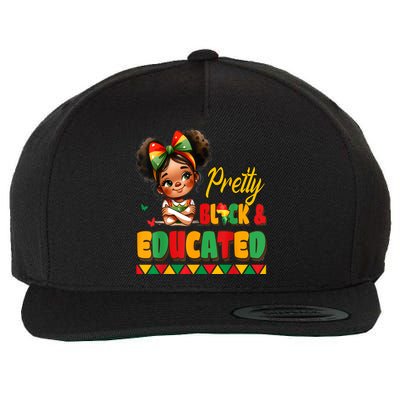 Pretty Black Educated Black History African Wool Snapback Cap