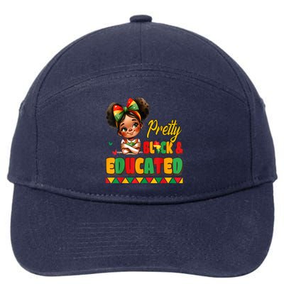 Pretty Black Educated Black History African 7-Panel Snapback Hat